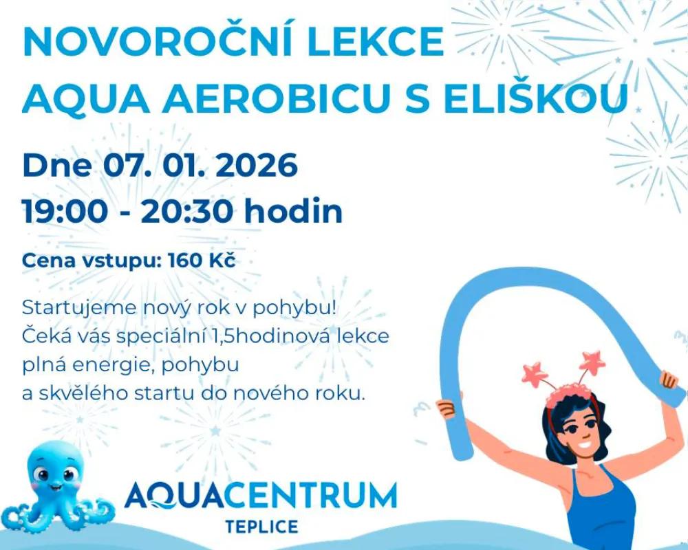 Novoroční lekce aqua aerobicu s Eliškou