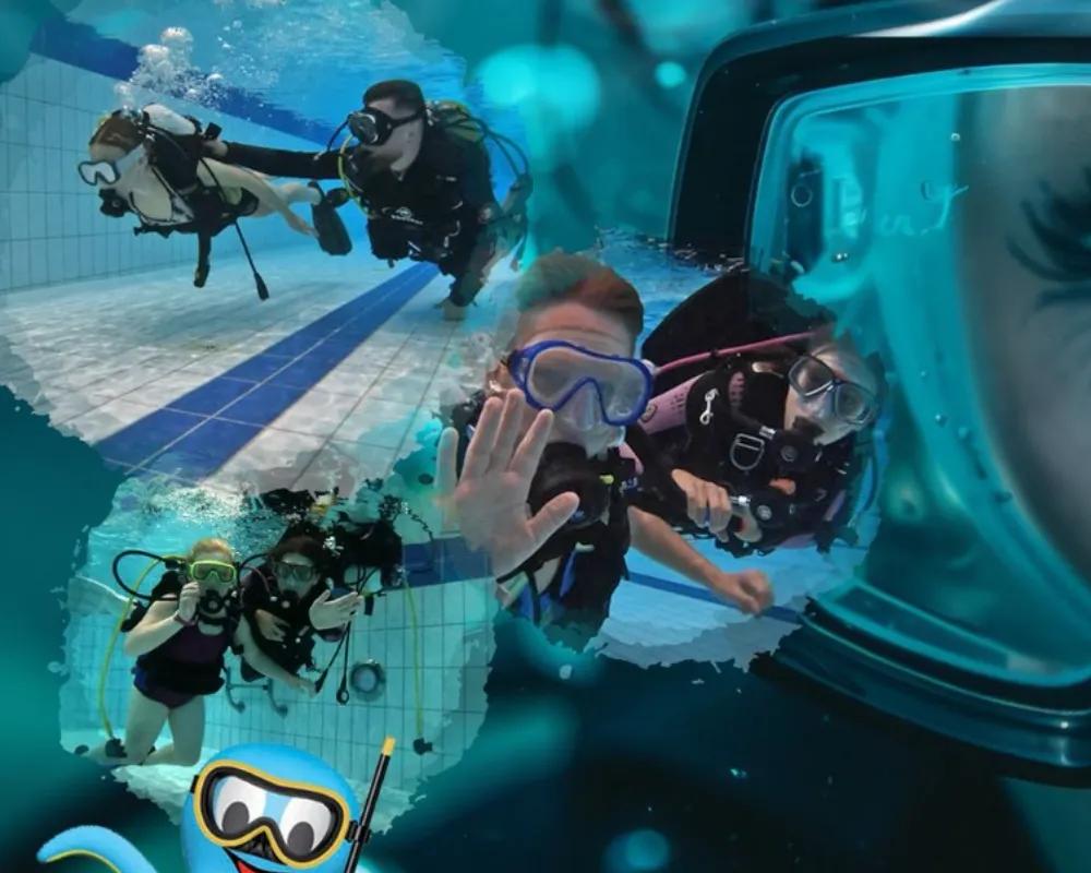 Předvánoční potápění s přístrojem